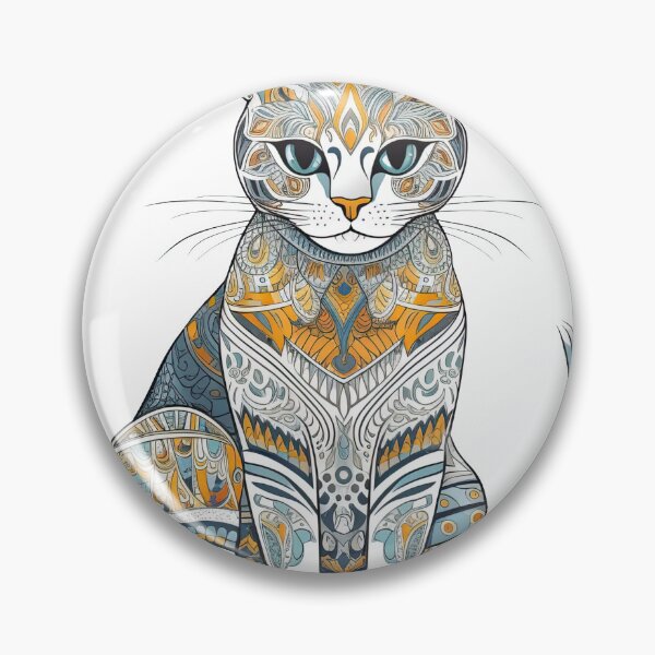 Artikelvorschau, Handcrafted Egyptian Mau Whimsical Cat Art for Playful Feline Lovers - Nile Whiskers entworfen und verkauft von DooodleGod.