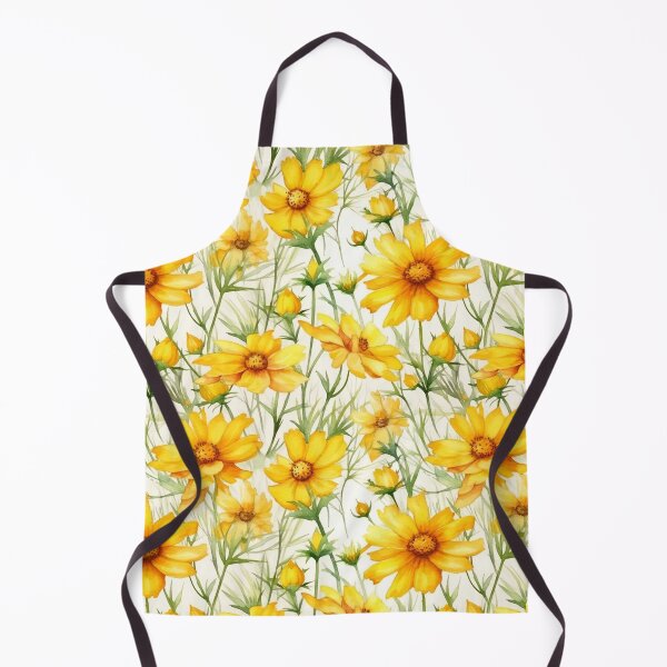 Item preview, Watercolor Wildflower Coreopsis Pattern designed and sold by DigitalPatternx.