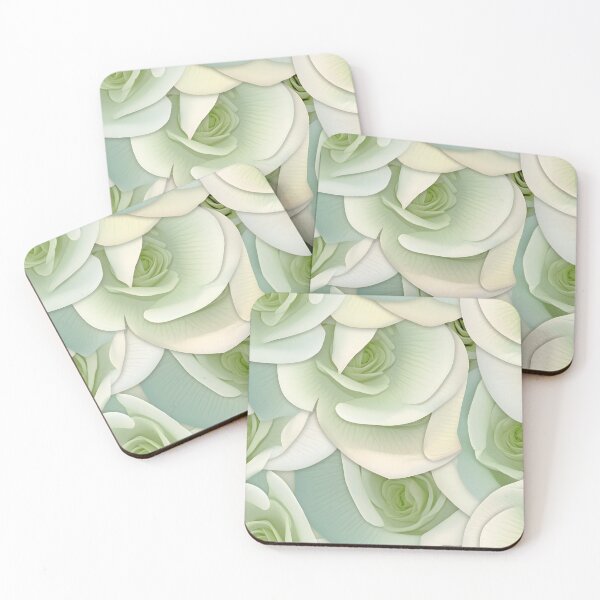 Item preview, The green and white rose designed and sold by Akanga1.