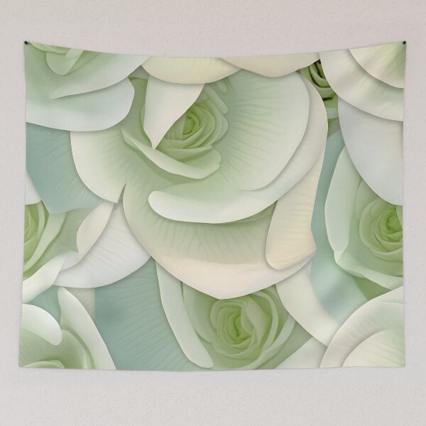 Item preview, The green and white rose designed and sold by Akanga1.