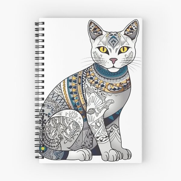 Item preview, Handcrafted Egyptian Mau Whimsical Cat Art for Playful Feline Lovers - Nile Whiskers designed and sold by DooodleGod.