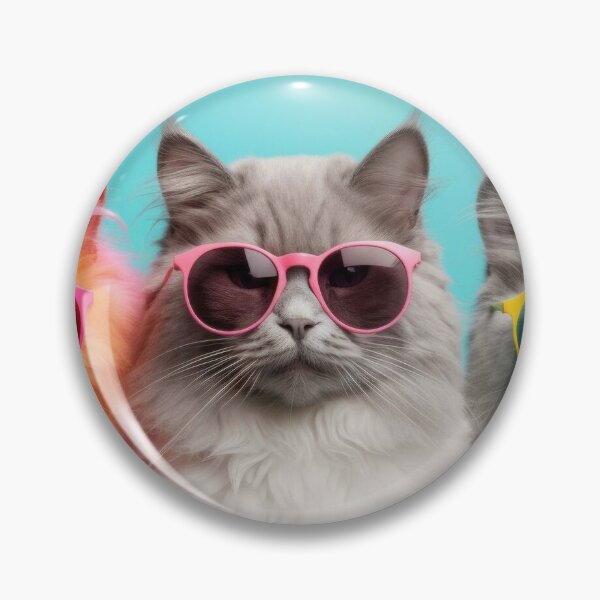 Aperçu de l'œuvre Trois chats cool avec des lunettes de soleil créée et vendue par TheFullFantasy.