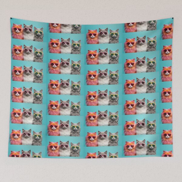 Item preview, Three Cool Cats with Sunglasses  designed and sold by TheFullFantasy.