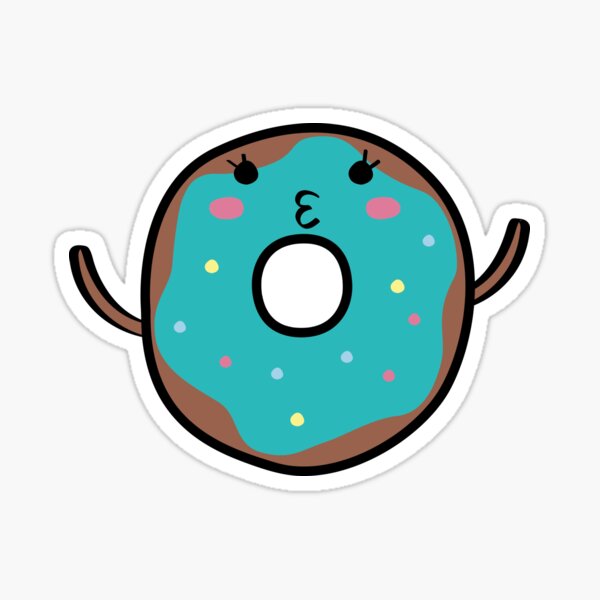 Ring shaped donut covered with mint flavoured Vector Image