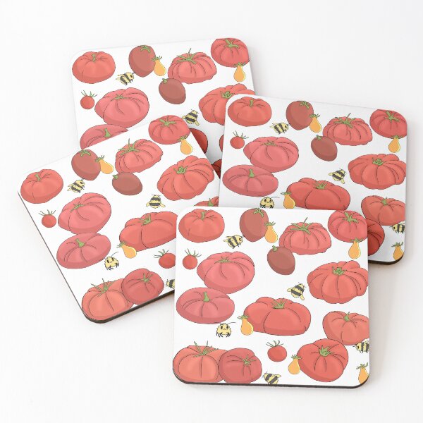 Item preview, Tomatoes, Tomatoes, and Happy Bees  designed and sold by RhondaLuluArt.