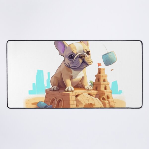 Item preview, Frenchie Building a Sandcastle French Bulldog designed and sold by PetsEnough.