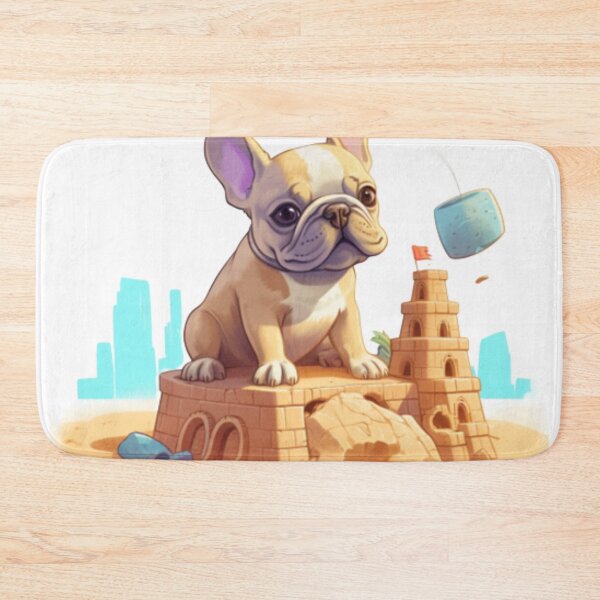 Item preview, Frenchie Building a Sandcastle French Bulldog  designed and sold by PetsEnough.