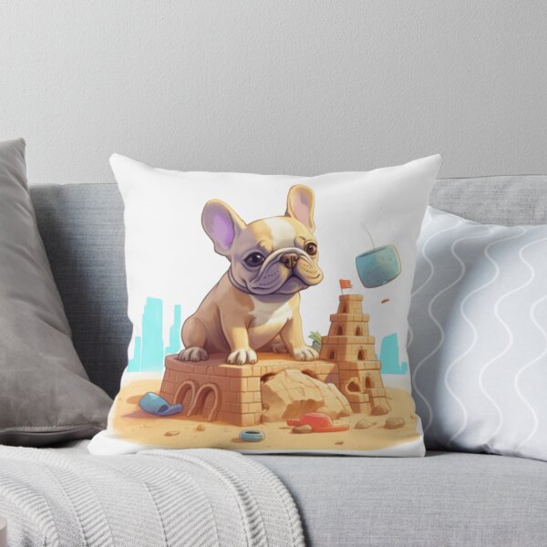 Item preview, Frenchie Building a Sandcastle French Bulldog  designed and sold by PetsEnough.