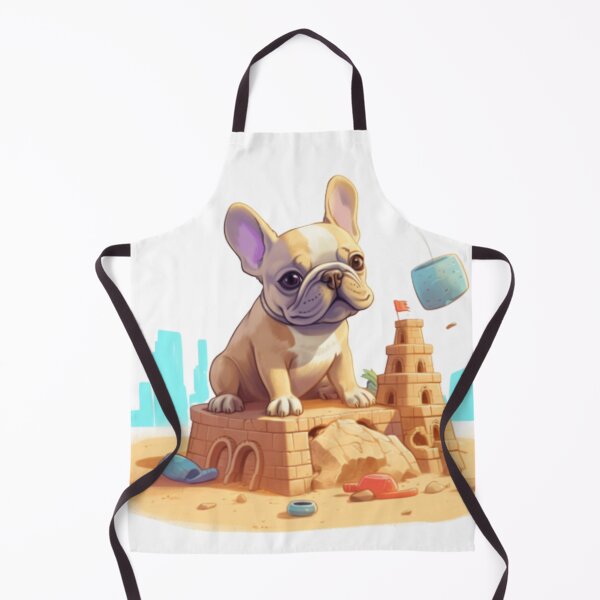 Item preview, Frenchie Building a Sandcastle French Bulldog  designed and sold by PetsEnough.