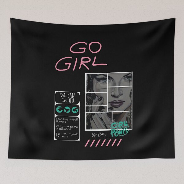 Item preview, Go Girl Feminist designed and sold by Moon---Cactus.