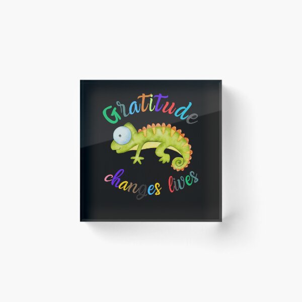 Item preview, Gratitude chameleon designed and sold by Azrou shop.