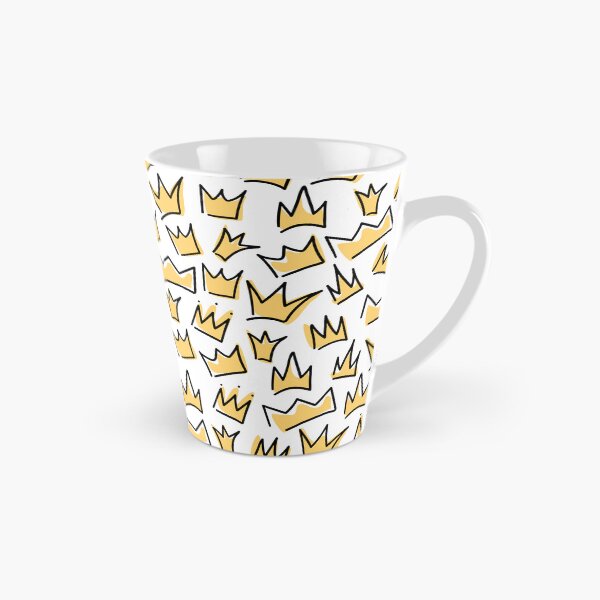 Item preview,  Seamless pattern of hand drawn yellow different variations of crowns designed and sold by WonderworkLI.