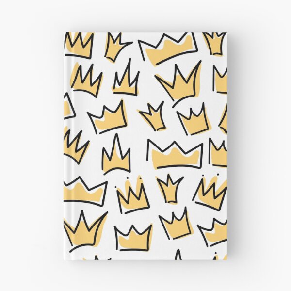 Item preview,  Seamless pattern of hand drawn yellow different variations of crowns designed and sold by WonderworkLI.