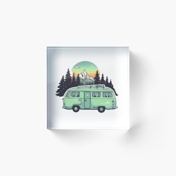 Item preview, Road Trip Van Mountains Camping y colección de naturaleza al aire libre 001 designed and sold by PlanetArchive.