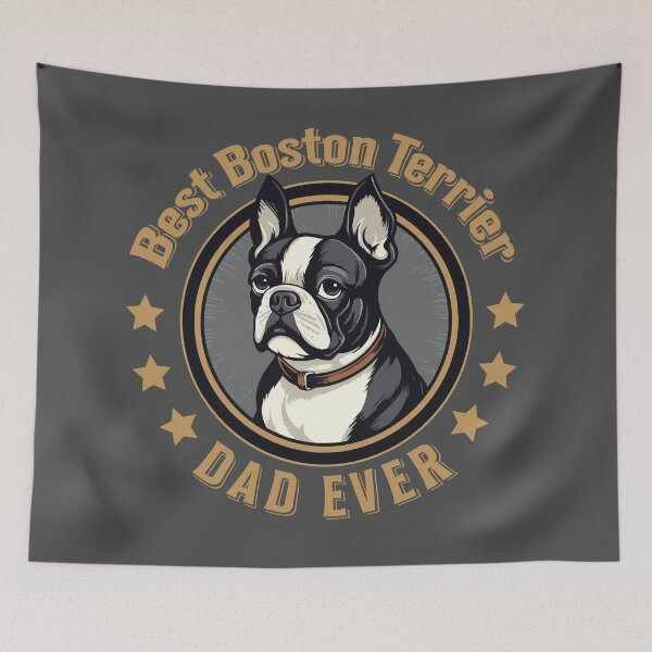 Item preview, Best Boston Terrier Dad Ever designed and sold by AntiqueImages.