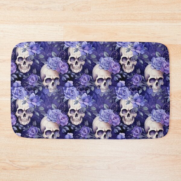 Item preview, Violet roses with skulls designed and sold by Loveanddraw.