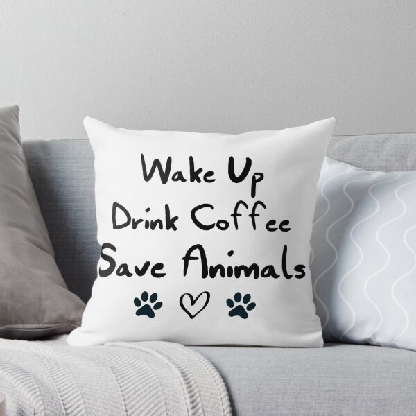 Artikelvorschau, Aufwachen, Kaffee trinken, Tiere retten entworfen und verkauft von Glorious Articles.
