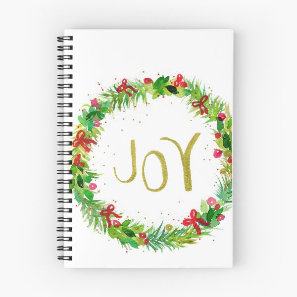 Item preview, Christmas wreath Joy watercolor painting designed and sold by AnissaF.