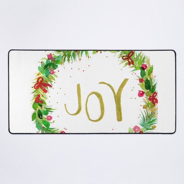 Item preview, Christmas wreath Joy watercolor painting designed and sold by AnissaF.