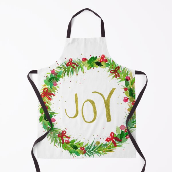 Item preview, Christmas wreath Joy watercolor painting designed and sold by AnissaF.