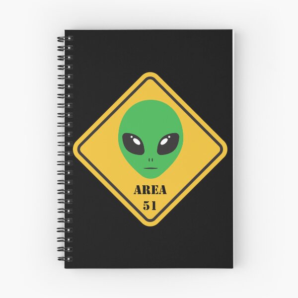 Item preview, Area 51 Caution Sign with Green Alien Face - Keep Out! designed and sold by MagicStrawberry.