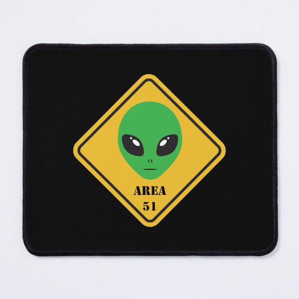 Item preview, Area 51 Caution Sign with Green Alien Face - Keep Out! designed and sold by MagicStrawberry.