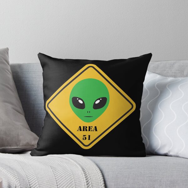 Item preview, Area 51 Caution Sign with Green Alien Face - Keep Out! designed and sold by MagicStrawberry.
