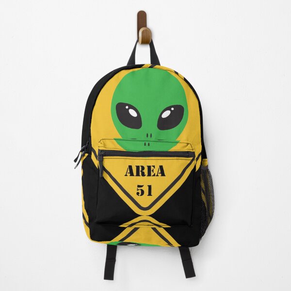 Item preview, Area 51 Caution Sign with Green Alien Face - Keep Out! designed and sold by MagicStrawberry.