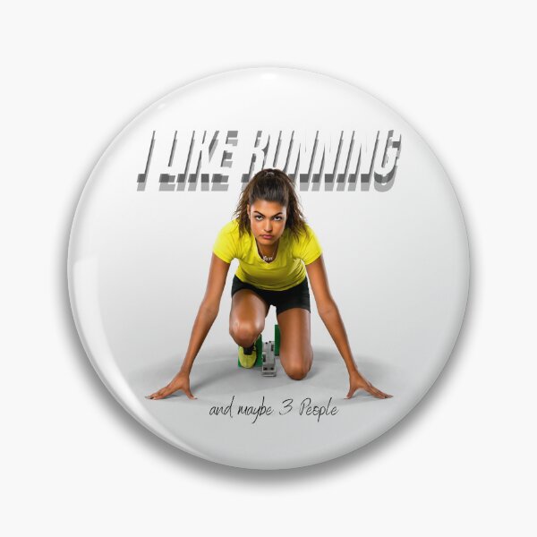 Item preview, I Like Running and Maybe 3 People" Fun Running Quote designed and sold by Triathlongram.