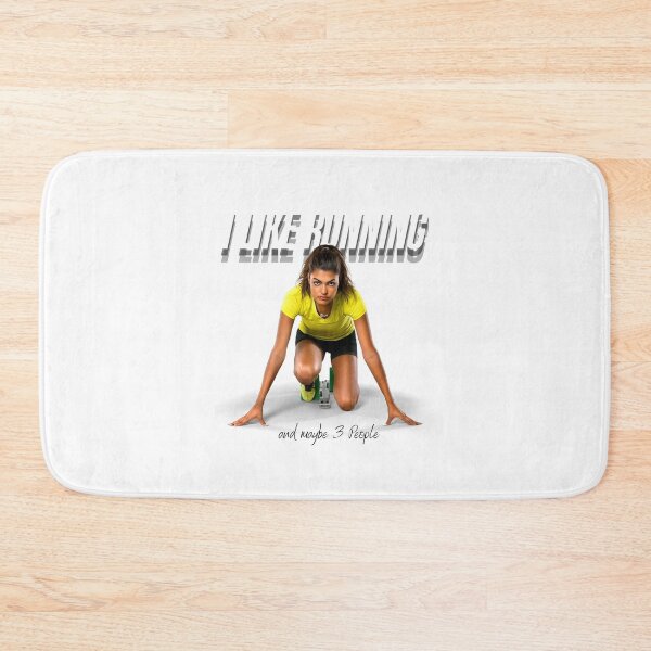 Item preview, I Like Running and Maybe 3 People" Fun Running Quote designed and sold by Triathlongram.