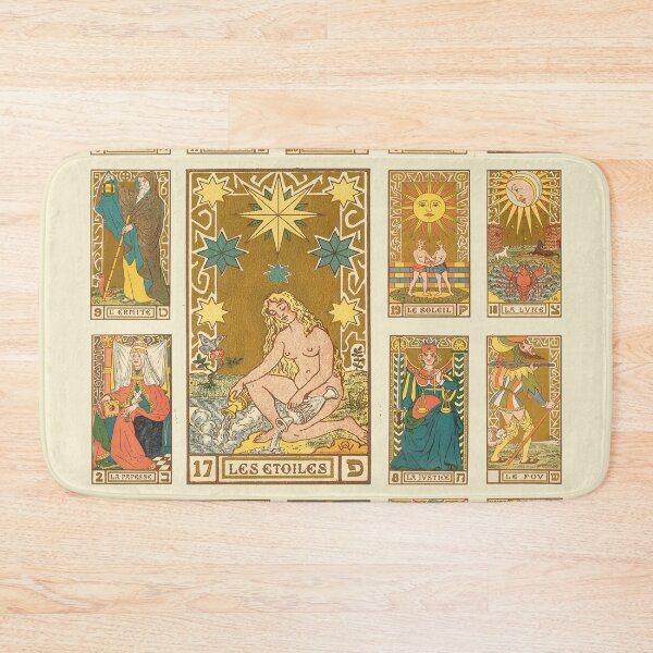 Item preview, Wirth, de Guaita, tarot deck. The Stars. Collage version by Mindthecherry (number 2 of 9 collage versions)  designed and sold by MINDTHECHERRY.
