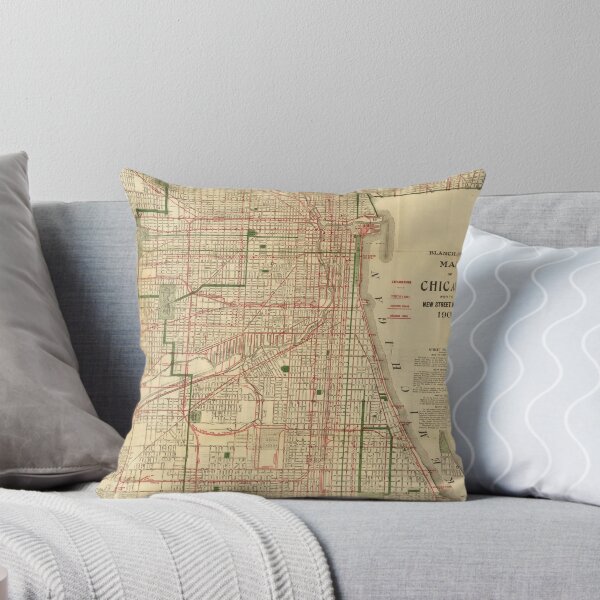 Item preview, Vintage Map of The Chicago Railroads (1906) designed and sold by BravuraMedia.