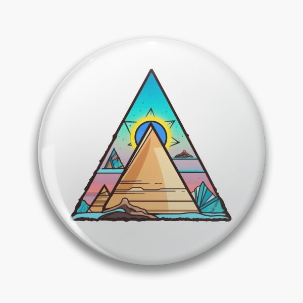 Item preview, Pyramid Wonders Unveiled Vibrant Travel Destinations Art 001 designed and sold by PlanetArchive.