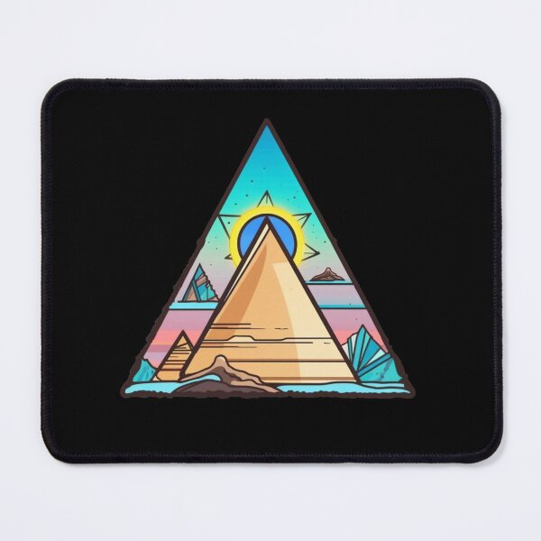 Item preview, Pyramid Wonders Unveiled Vibrant Travel Destinations Art 001 designed and sold by PlanetArchive.