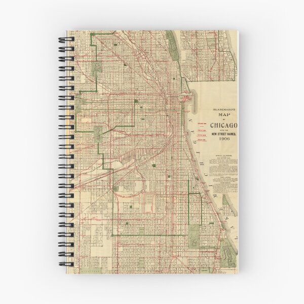 Item preview, Vintage Map of The Chicago Railroads (1906) designed and sold by BravuraMedia.