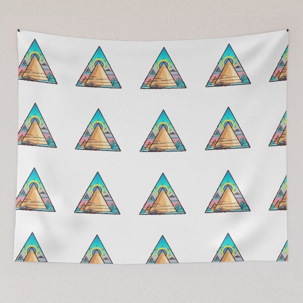 Item preview, Pyramid Wonders Unveiled Vibrant Travel Destinations Art 001 designed and sold by PlanetArchive.