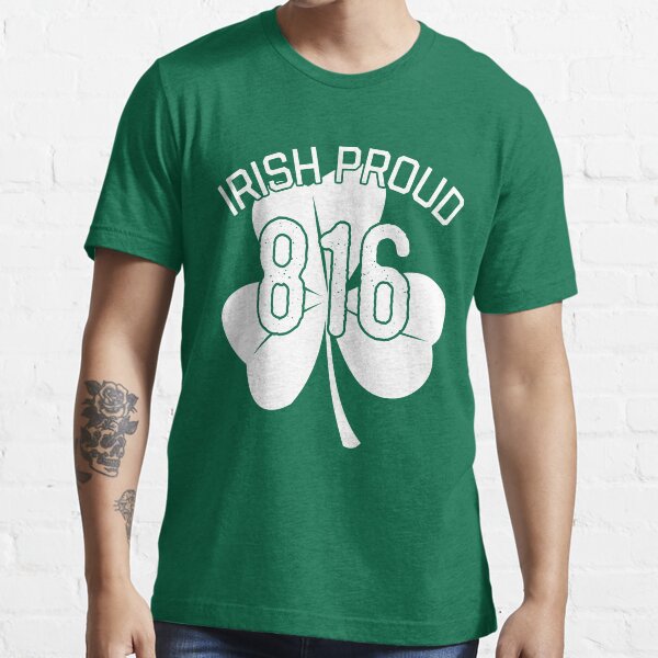 Irish Proud Kansas City Area Code 816 Shirt St. Patrick's Day Gear in White Essential T-Shirt
