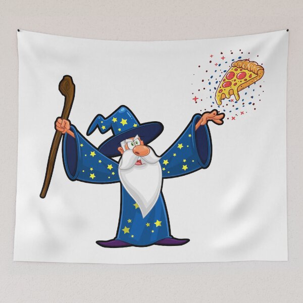 Item preview, Magical Slice - Pizza Wizzard | Whimsical Culinary Magic Design designed and sold by OrangeMG.