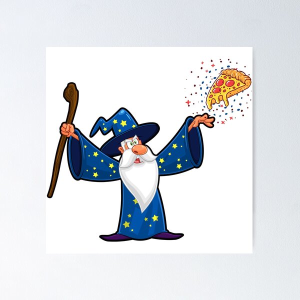 Item preview, Magical Slice - Pizza Wizzard | Whimsical Culinary Magic Design designed and sold by OrangeMG.