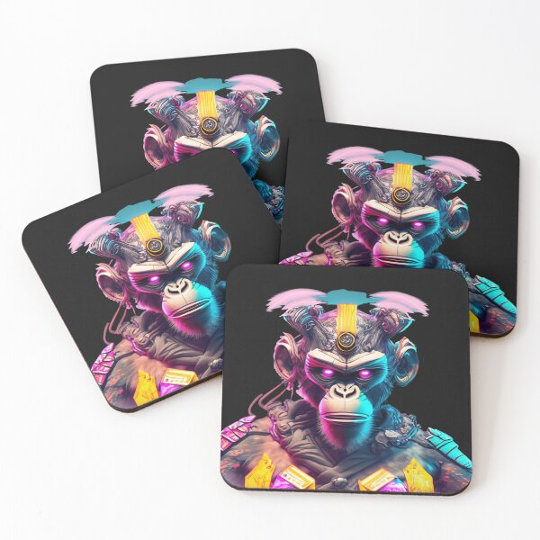 Item preview, Cyberpunk Apes in Samurai Armor 9 designed and sold by Finity Atelier.