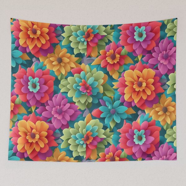 Item preview, 3D flowers Pattern designed and sold by IrinaVIS.