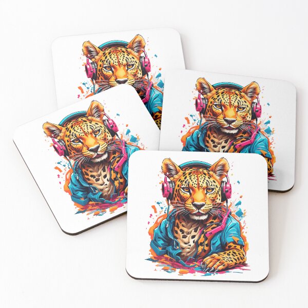 Item preview, The Leopard headphone designed and sold by PrintGood.