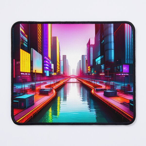 Item preview, Future City On A Canal designed and sold by Ink Art Design.