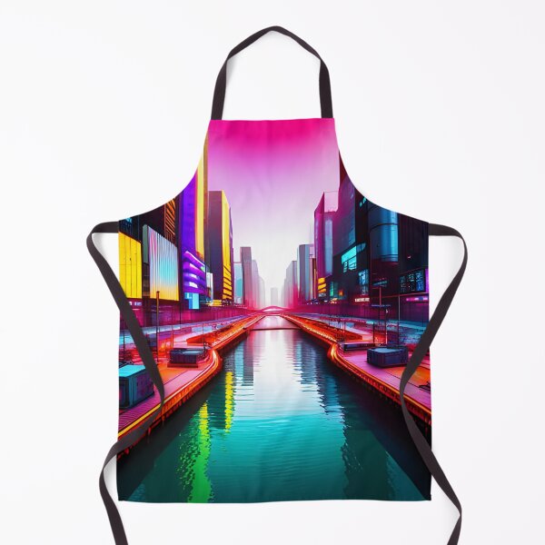 Item preview, Future City On A Canal designed and sold by Ink Art Design.