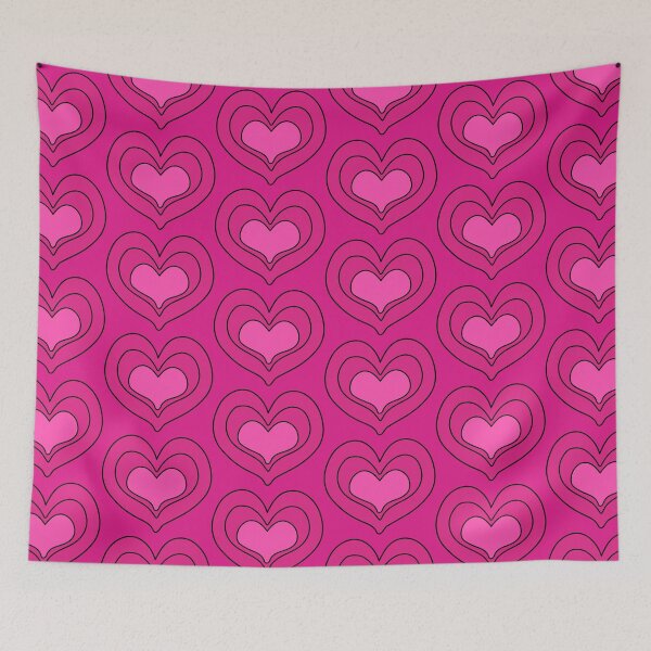 Item preview, Heart Pattern Pink Magenta and Black designed and sold by tonymagnerart.