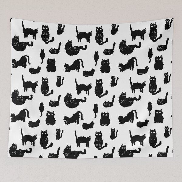 Item preview, evil black cat pattern designed and sold by Simplequeen.
