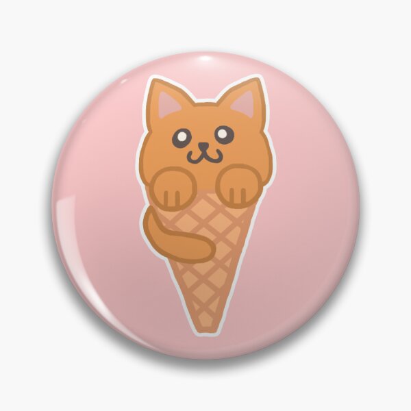 Item preview, Ice Cream Cat Orange Sticker designed and sold by MioneArt.