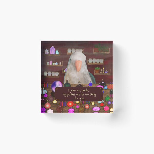 Item preview, quaker parrot potion man designed and sold by cece-rub-art.