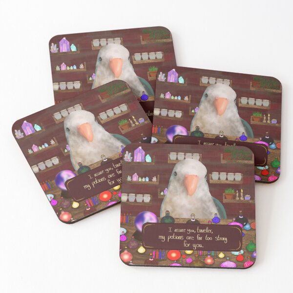 Item preview, quaker parrot potion man designed and sold by cece-rub-art.