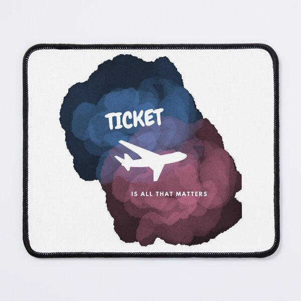 Item preview, Ticket is all that matters plane design designed and sold by Rafał Kossakowski.